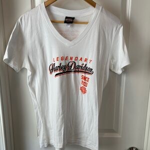 Harley-Davidson Legendary White and Orange Kids Tee